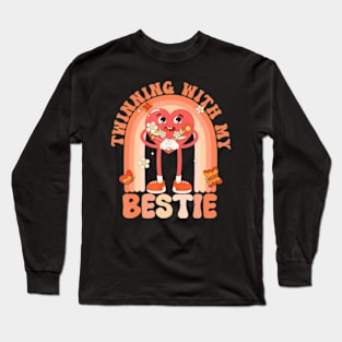 Twinning With My Bestie Spirit Week Twin Day Best Friend Long Sleeve T-Shirt